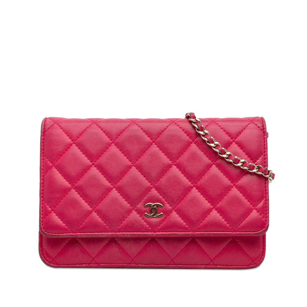 Pre-Loved Chanel Classic Lambskin Wallet on Chain